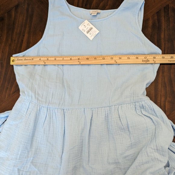 J.Crew Factory Belted Gauze Midi Dress - Picture 11 of 11